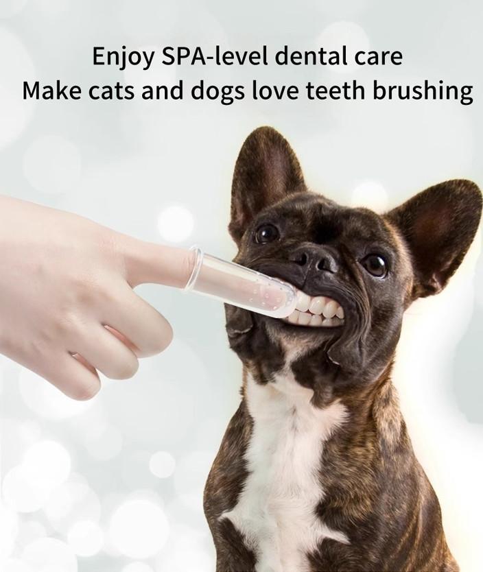 PetClear Pet Finger Toothbrush and Toothpaste Set