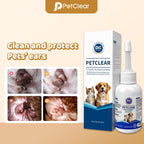 PetClear Pet Ear Cleaner for Cats and Dogs