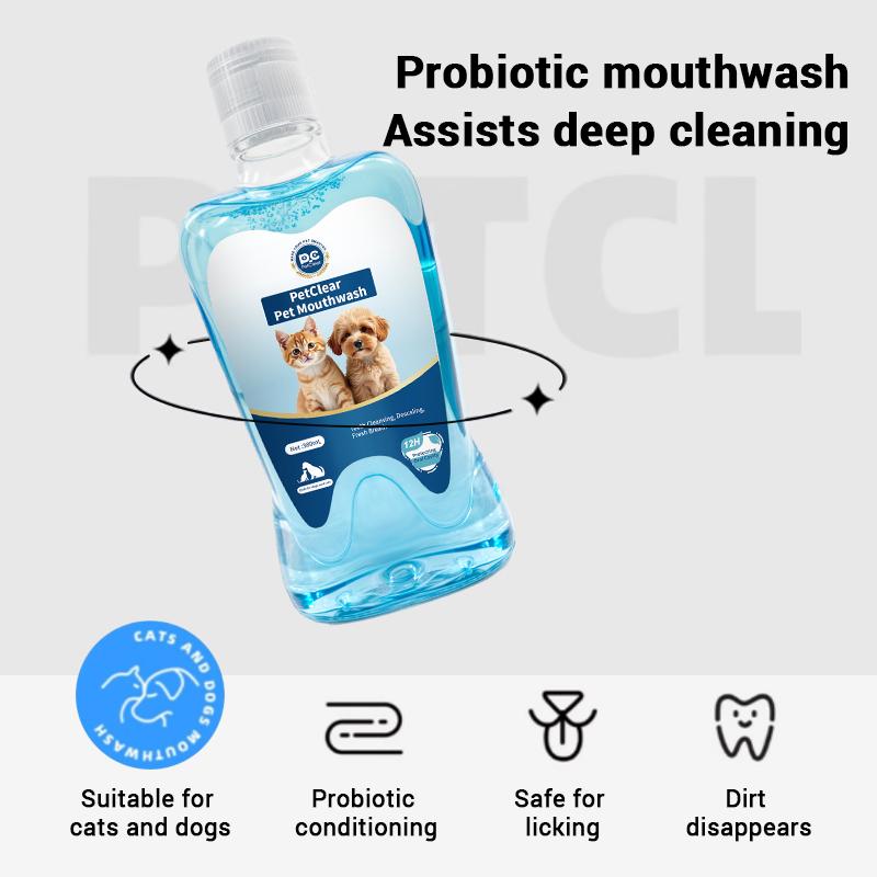 PetClear Pet Mouthwash for Cats and Dogs - Breath Freshener