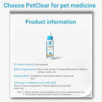 PetClear Pet Eye Drops for Cats and Dogs - Tear Stain Care