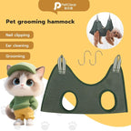 PetClear Pet Grooming Hammock Set Cat Restraint Bag Pet Claw Care Tool