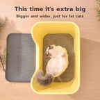 PetClear Extra Large Semi-Enclosed Cat Litter Box