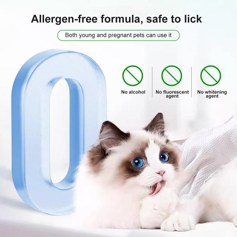 PetClear Pet Cleaning Gloves and Deodorizing Wipes for Cats and Dogs