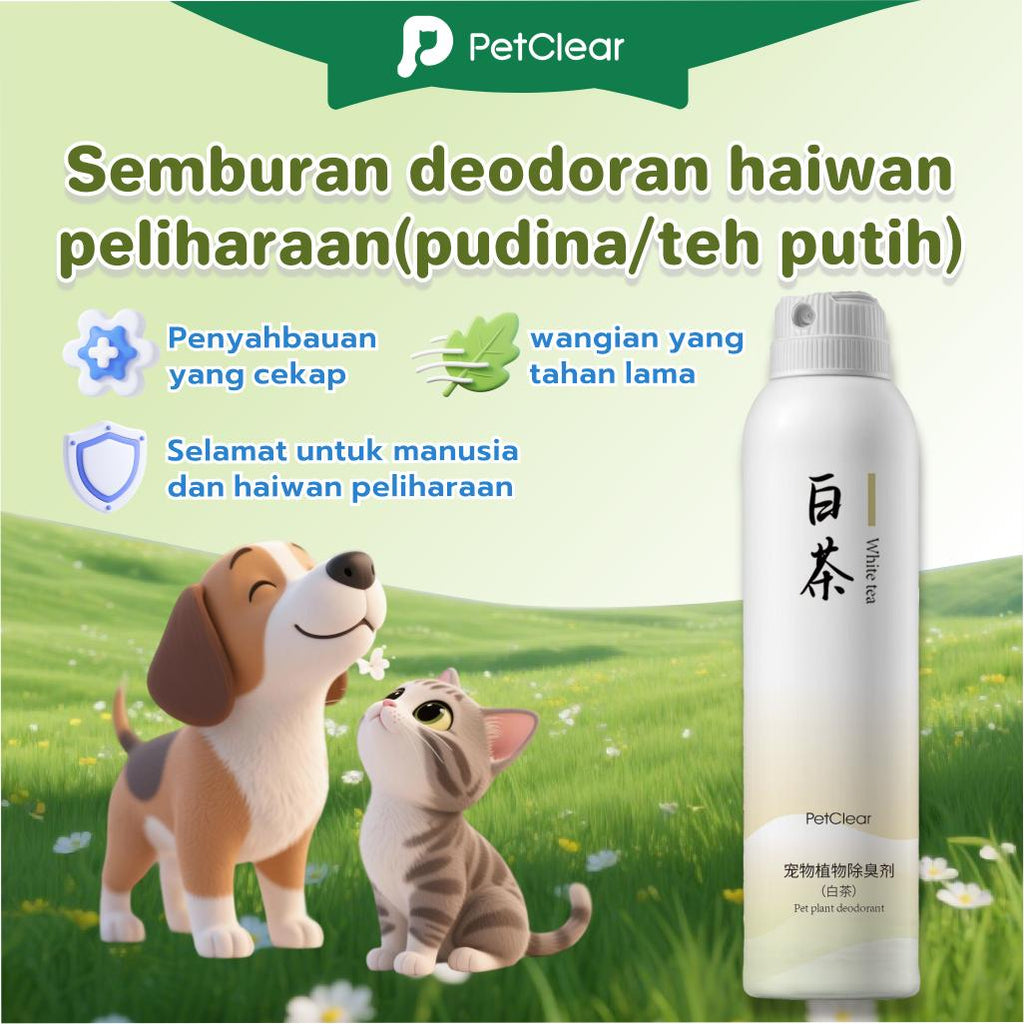 PetClear Cat Deodorant Spray 300ml - Pet-Safe Odor Control