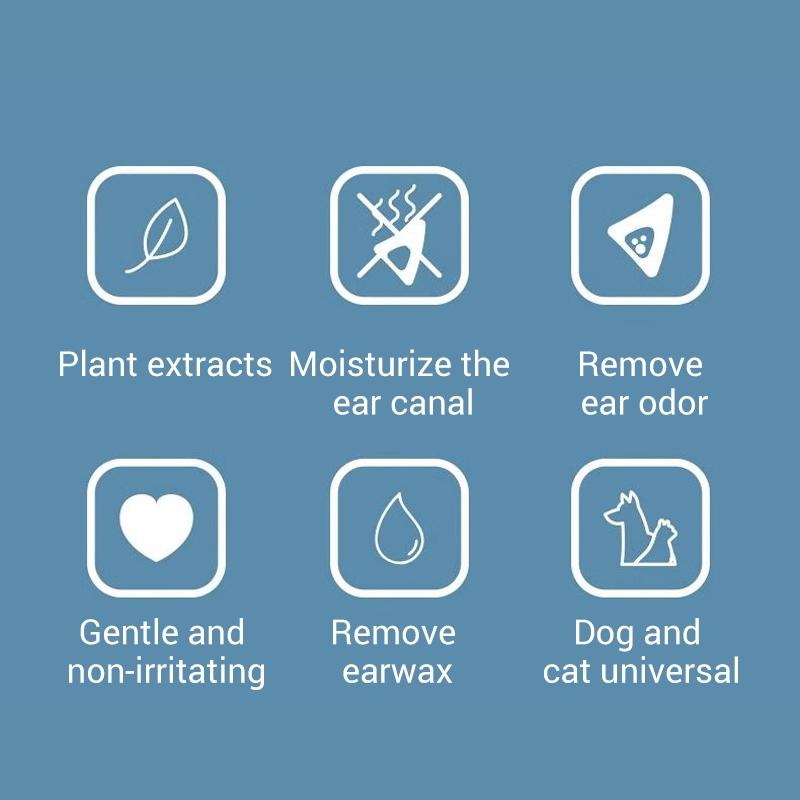 PetClear Pet Ear Cleaning Cotton Swabs for Cats and Dogs