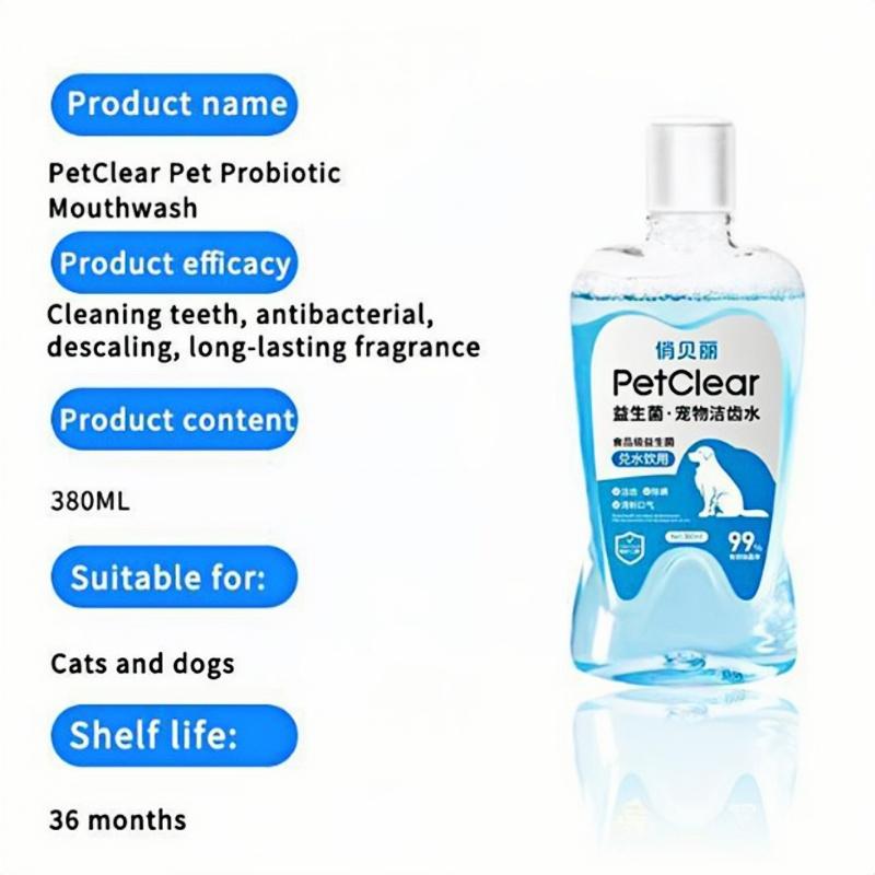 PetClear Pet Mouthwash for Cats and Dogs - Breath Freshener
