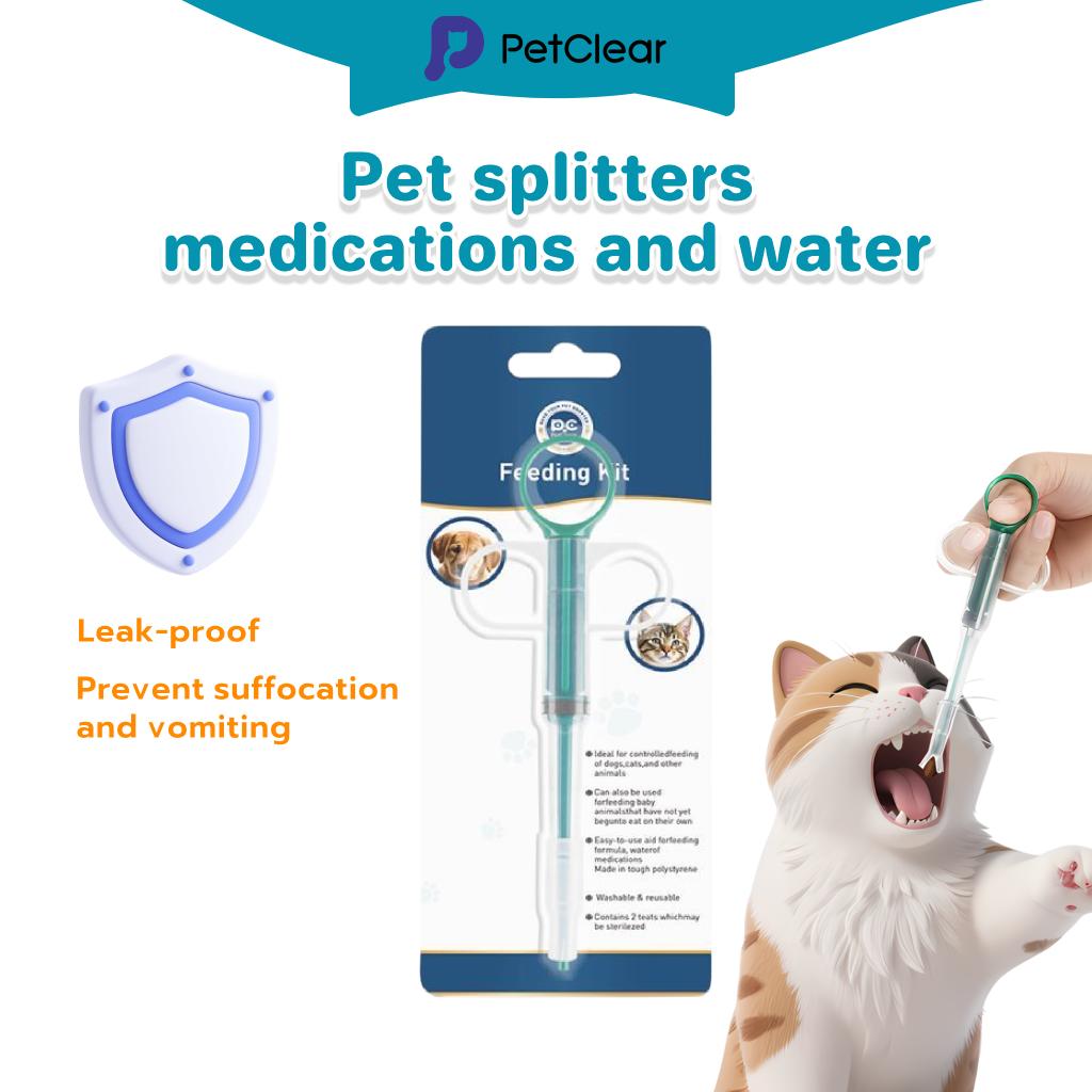 PetClear Silicone Pet Medicine Feeder for Cats and Dogs