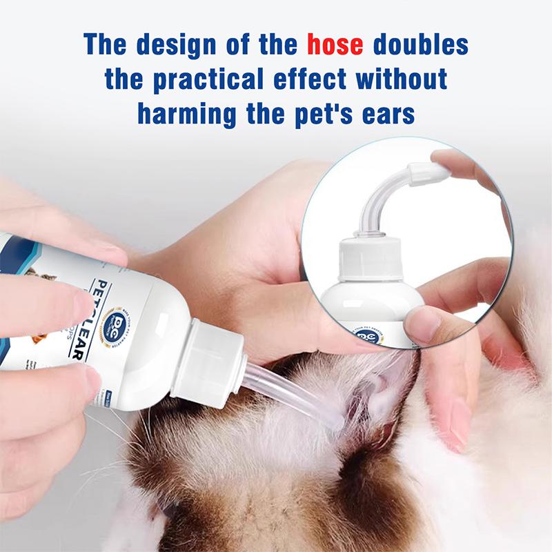 PetClear Pet Ear Cleaner for Cats and Dogs