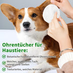 PetClear Pet Tear Stain Wipes for Cats and Dogs