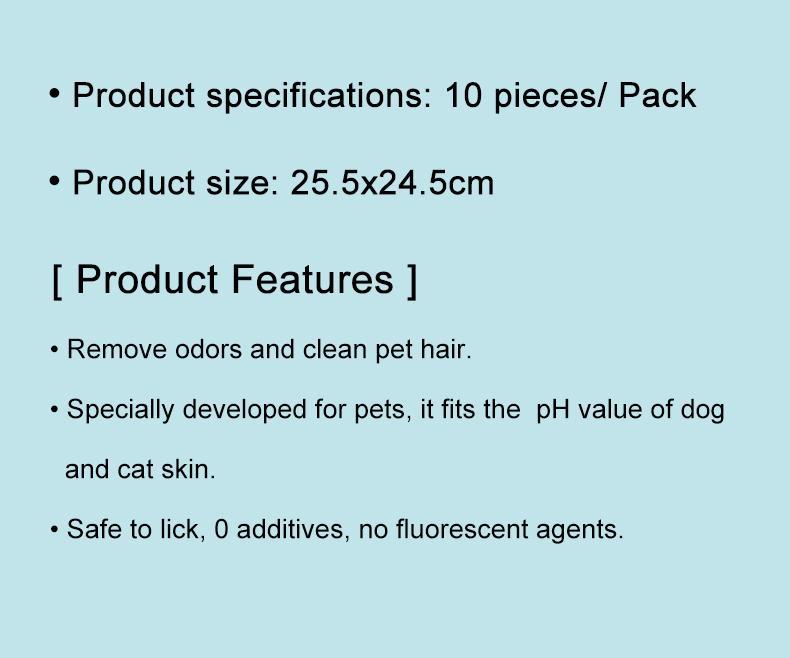 PetClear Pet Cleaning Gloves and Deodorizing Wipes for Cats and Dogs