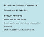 PetClear Pet Cleaning Gloves and Deodorizing Wipes for Cats and Dogs