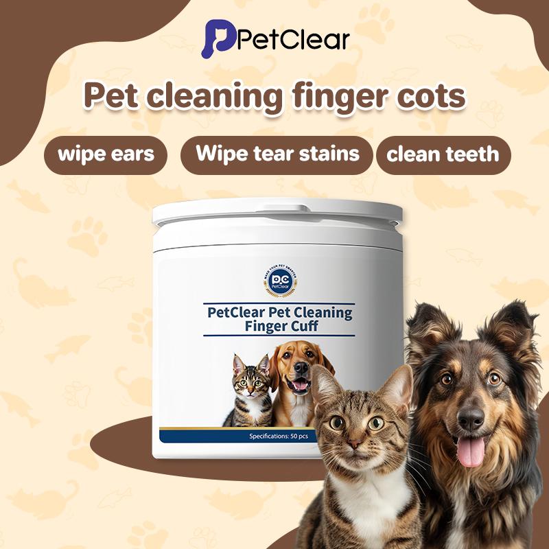 PetClear Pet Wipes 50 Pieces for Cats and Dogs