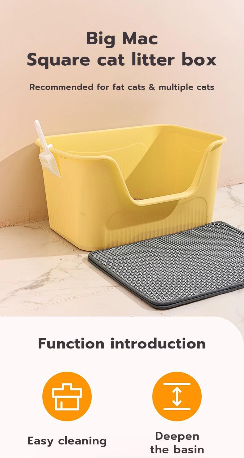 PetClear Extra Large Semi-Enclosed Cat Litter Box