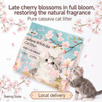 PetClear Cassava Cat Litter 2KG - Low Dust Deodorizing Formula