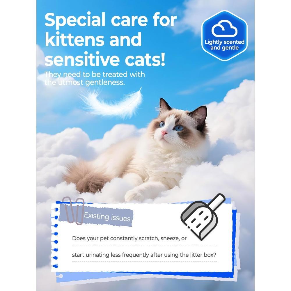 PetClear Cassava Cat Litter 5KG - Low Dust Deodorizing Formula