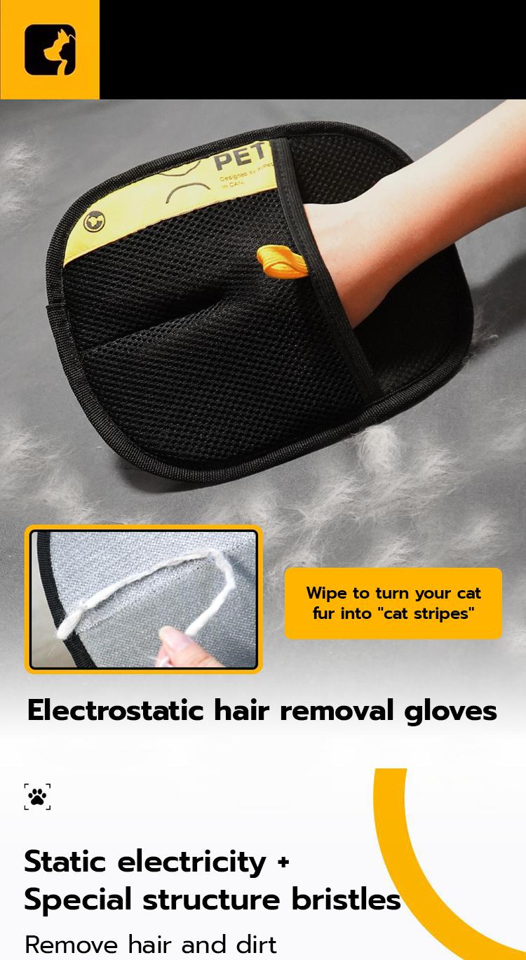 PetClear Pet Hair Remover Glove and Cleaning Brush Set