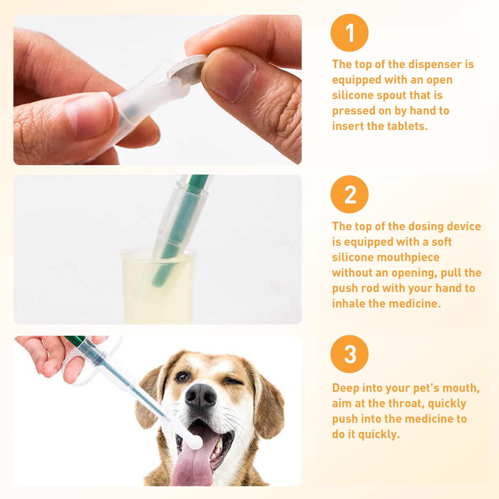 PetClear Silicone Pet Medicine Feeder for Cats and Dogs