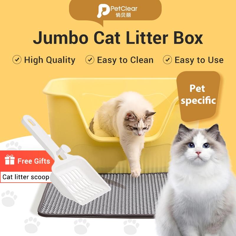 PetClear Extra Large Semi-Enclosed Cat Litter Box