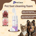 PetClear No-Rinse Pet Paw Cleaning Foam