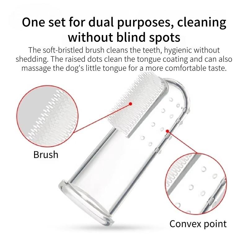 PetClear Pet Finger Toothbrush and Toothpaste Set
