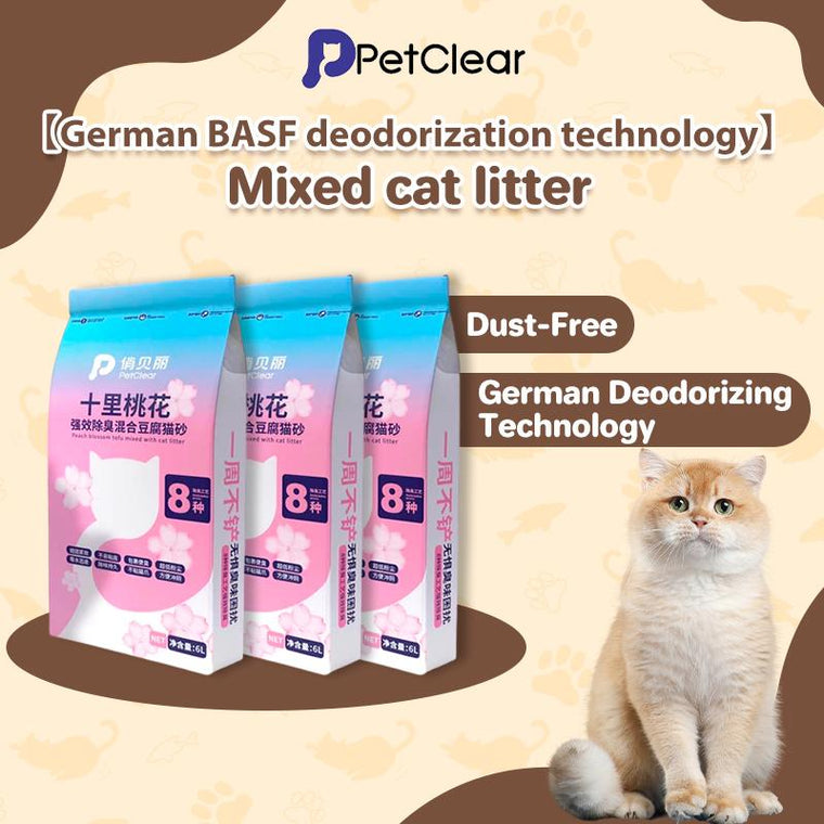 PetClear Tofu Cat Litter 2kg - Low Dust Deodorizing Formula