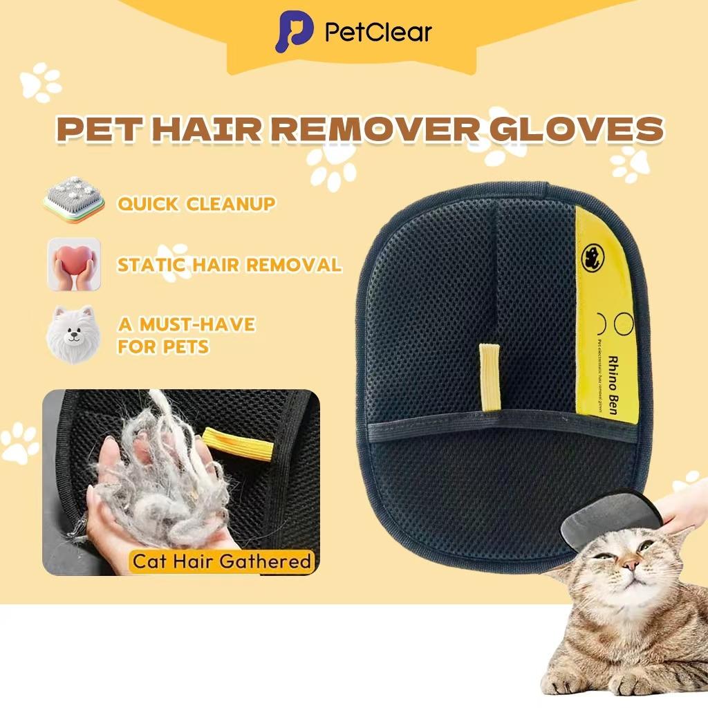 PetClear Pet Hair Remover Glove and Cleaning Brush Set
