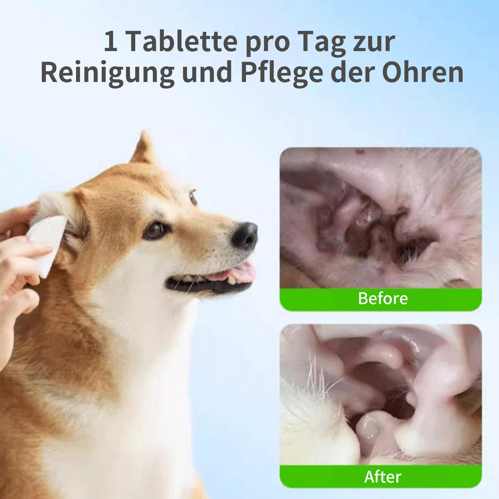 PetClear Pet Tear Stain Wipes for Cats and Dogs