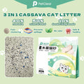 PetClear Cassava Cat Litter 1.25KG - Low Dust Deodorizing Formula