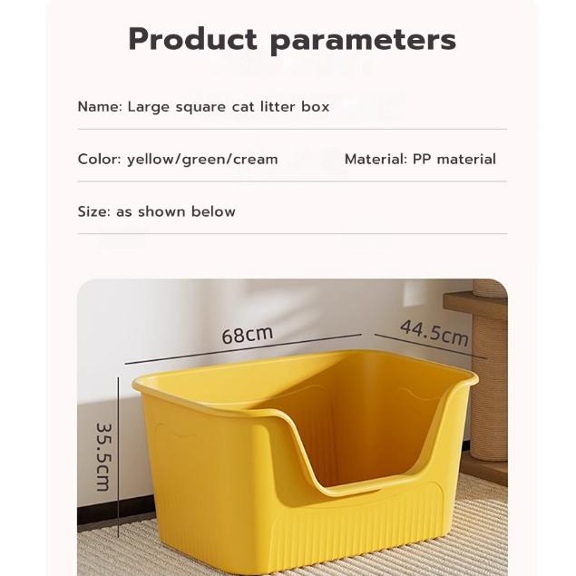 PetClear Extra Large Semi-Enclosed Cat Litter Box