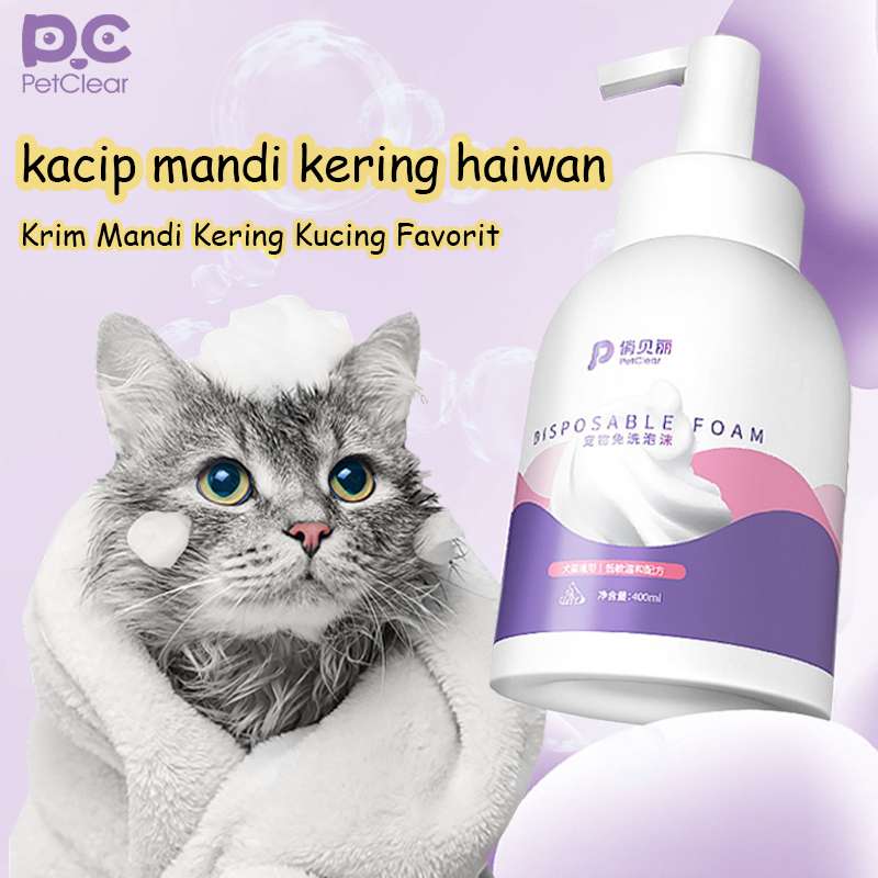 PetClear No-Rinse Pet Bath Foam 400ml