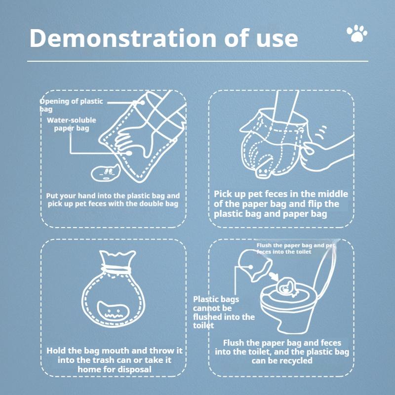 PetClear Pet Waste Bags 10 Pieces for Cats and Dogs