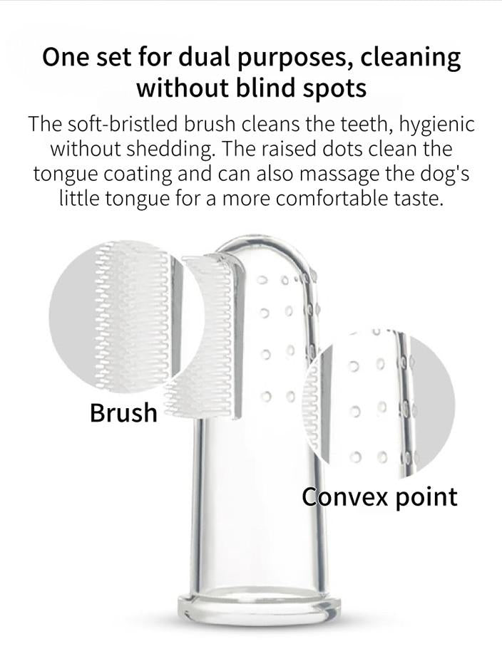 PetClear Pet Finger Toothbrush and Toothpaste Set