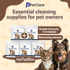 PetClear Pet Tear Stain Wipes for Cats and Dogs