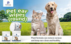 PetClear Pet Tear Stain Wipes for Cats and Dogs